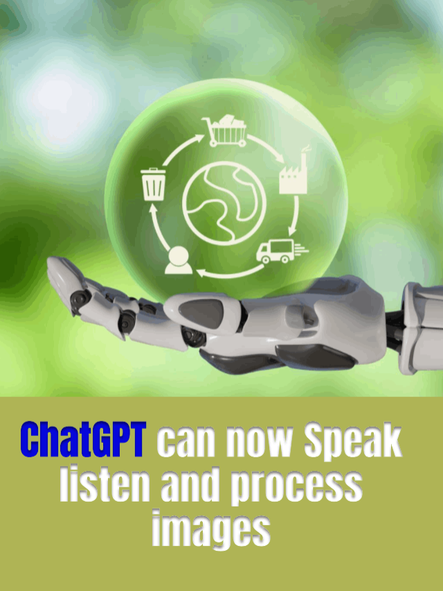 Wow ChatGPT can now Speak listen and process images