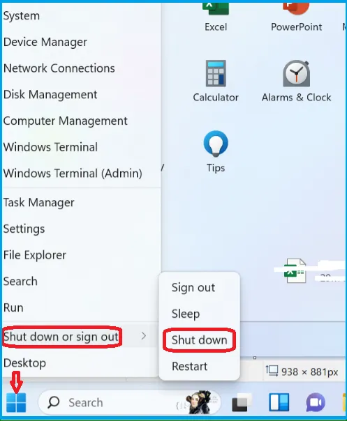 9 Easy Ways to Shutdown Windows 11 Laptops Pcs Fig:1
