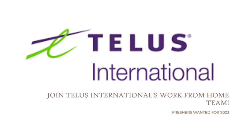 Telus International Work from Home